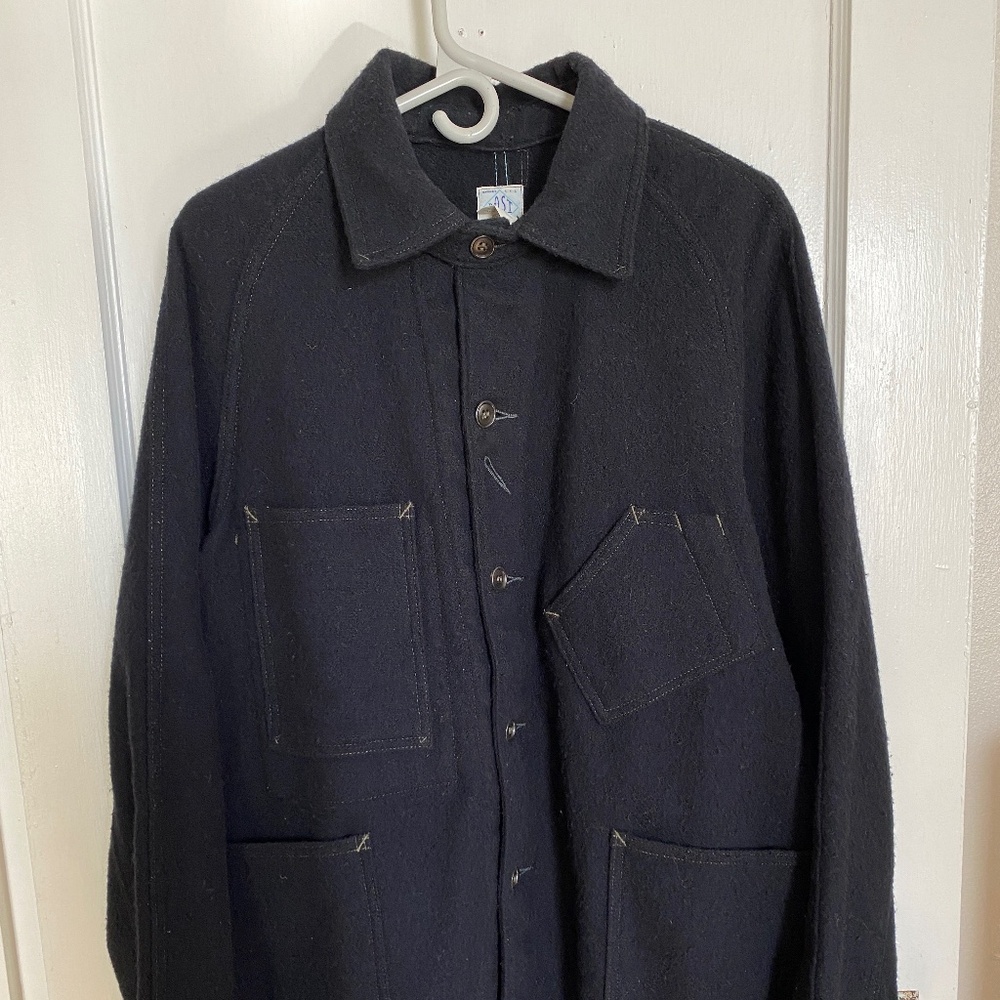 Post Overalls - Engineer Jacket, Solid Black Melt… - image 1